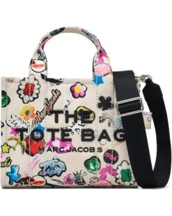 Marc Jacobs The Sticker Canvas Small Tote Bag | Handbags