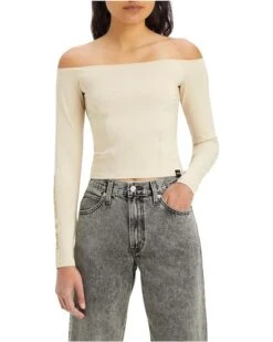 Levi's® Womens Graphic Lexie Long Sleeve Bardot | Shirts & Tops