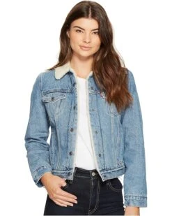 Levi's® Womens Original Sherpa Trucker Jacket | Coats & Outerwear -Llure Shoe 91RvEFPFtmL. AC SR736920